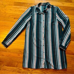 Striped Shirt Dress